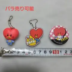 BT21 TATA ストラップ　缶バッジ