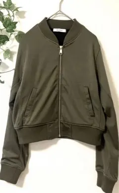 MOUSSY【マウジー】ジャンパー 薄手ブルゾン アウター フルジップ　カーキSのサムネイル