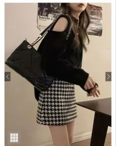 GRL千鳥台形ミニスカートkz08