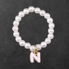 【未使用】Labubu 10cmサイズ向け・イニシャル【Ｎ】ミニネックレス