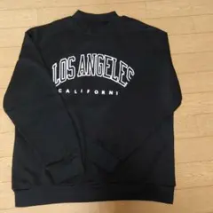 レディース トレーナー　ロゴ М ブラック