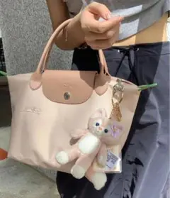 新品 ロンシャン ルプリアージュ　ハンドバッグ ピンクベージュ Sサイズ