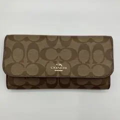 COACH モノグラム 長財布 ブラウン