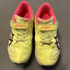 asics レーザービーム　キッズスニーカー イエロー　19cm