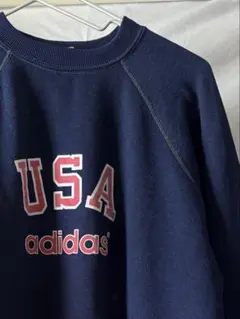 80s vintage adidas スウェット 水色 ラグランスリーブトレーナ - メルカリ