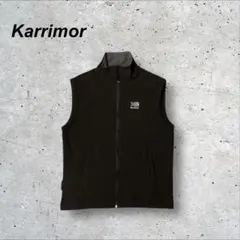 〈カリマー〉ナイロンベスト　ソフトシェル　黒　L 刺繍ロゴ　美品 f