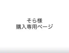 そら様 購入専用ページ