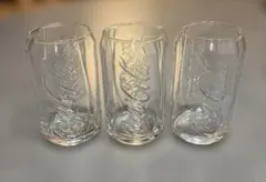 Coca-Cola 코카콜라 유리제 텀블러 3개 세트 캔형