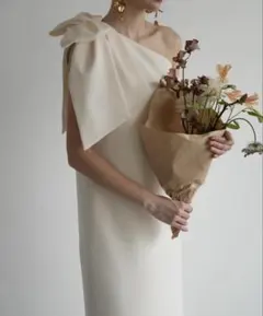 Acka ワンショルダー　ワンピース　二次会ドレス Acka ワンショルダー ワンピース 二次会ドレス - メルカリ