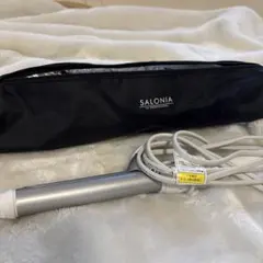 SALONIA カールヘアアイロン シルバー 収納ケース付き