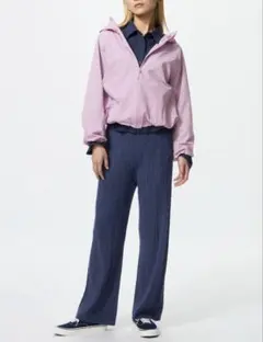 ユニクロ ウォッシャブルニットケーブルパンツ L