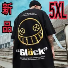 ラスト1点 ビックT 5XL Tシャツ ブラック バックプリント ストリート