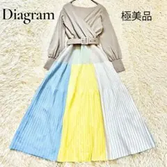 極美品✨グレースコンチネンタル カシュクールニットワンピース ベルト インナー付