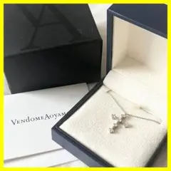 ヴァンドーム青山　ネックレス ダイヤモンド 0.38ct PT900 クロス