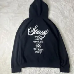 stussy /ステューシー /ワールドツアー ジップアップパーカー　M