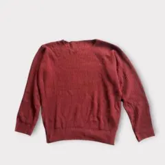 (株）ニッセン ニット長袖 セ－タ－(L）リブ編み レディース 美品 ブラウンのサムネイル