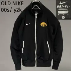 OLD NIKE 00s トラックジャケット Iowa アイオワ大学刺繍ロゴ