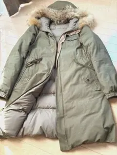 GREEN LABEL RELAXING ロングダウン　モッズコートリバーシブル
