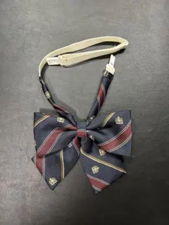 学生服用リボン ネイビー・バーガンディ　イーストボーイ　JK