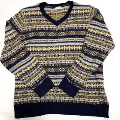 ネイビー ニット