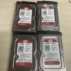 WD Red 1.0TB HDD WD10EFRX 4台セットのサムネイル