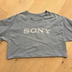 ⭐︎SONYショート丈Tシャツカットオフ古着Y2KソニーロゴTシャツ 90sのサムネイル