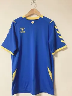 hummel 半袖Tシャツ ブルー×イエローS(m70)