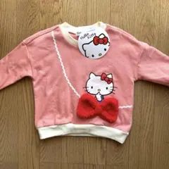 【新品】ハローキティ 裏起毛トレーナー 90サイズ