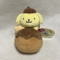 ポムポムプリン　ボールチェーンマスコット　ぬいぐるみ　ポムポムプリンカフェ