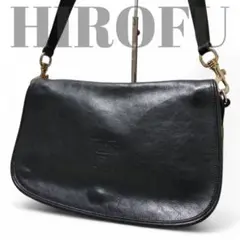 HIROFU ヒロフ ショルダーバック 肩がけ 斜め掛け フラップ デカロゴのサムネイル