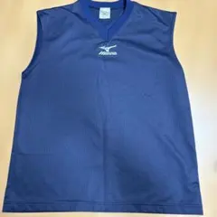 MIZUNO ミズノ Vネック ノースリーブ シャツ ネイビーのサムネイル