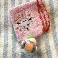 シマエナガおみくじフィギュア、ミニタオルのセット