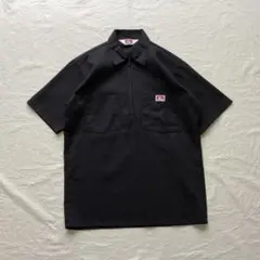 BEN DAVIS 半袖 ハーフジップ ワークシャツ ブラックXL - メルカリ