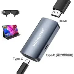 HDMI to USB Type-C/USB-C (DP-Alt) 変換アダプタ