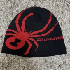 Supreme Spider ビーニー 黒/赤　最安値 2026年最新】supreme spyder beanieの人気アイテム - メルカリ