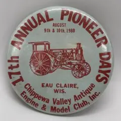 80s　ヴィンテージ　缶バッジ　17th ANNUAL PIONEER DAYSのサムネイル