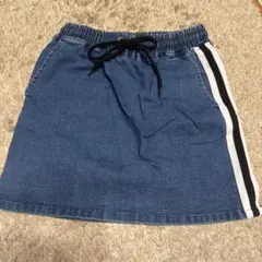 WEGO ラインデニムミニスカート Fサイズ