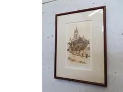 真作保証】アンドレ・コタボ「ノートルダム大聖堂」リトグラフ 額装品