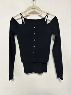 レディース ブラック アンサンブル 長袖　MOUSSYのサムネイル