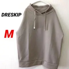 【ドレスキップ】パーカー ベージュ M 大きめ プルオーバー