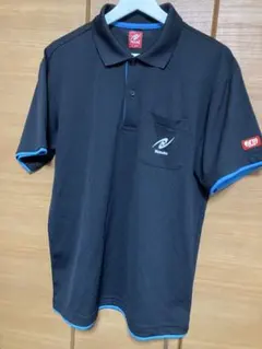 Nittaku ポロシャツ Lサイズ ブラック/ブルー　美品　ユニフォーム