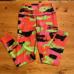 ZUMBA 抽象柄 ハイウエストレギンス