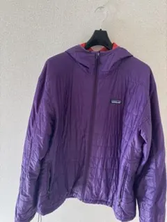 patagonia ナノパフ フーディー　L 紫
