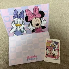 OH MY CAFE ミニー & デイジー ポストカード、シール