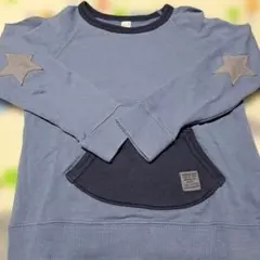 アプレレクール　男の子用　星刺繍ブルートレーナー110センチ