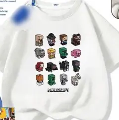 MinecraftキャラクターTシャツ ホワイト
