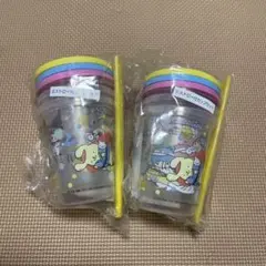 サンリオキャラクター ストロー付カップセット