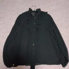 美品　ザラ　ブラウス　長袖　ブラックのサムネイル