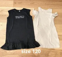 ノースリーブワンピースセット　キッズガール　size120のサムネイル