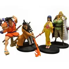 ワンピース 錦えもん、おでん、お菊、白ひげ フィギュアセット